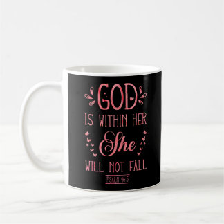 Christliche Verse Psalm 46:5 Kaffeetasse