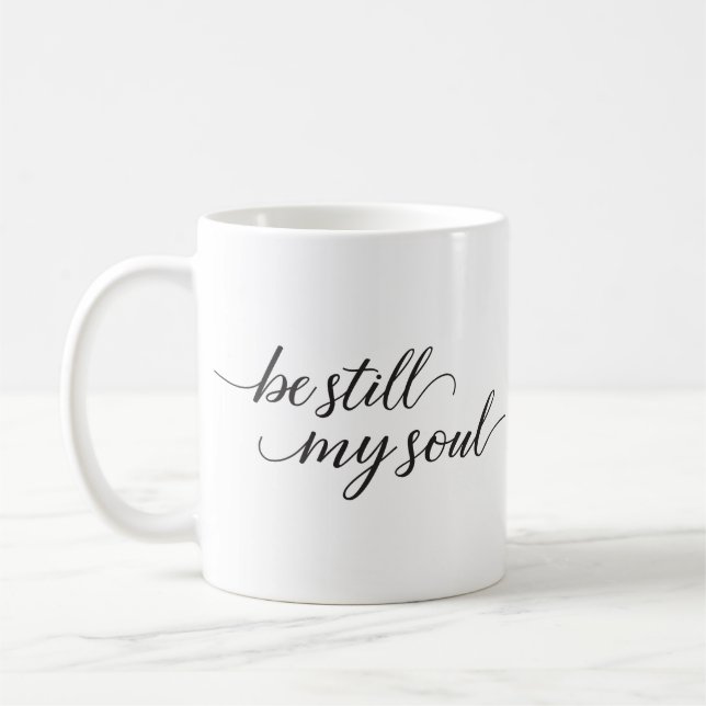 Christliche Verse | Sei noch mein Soul Kaffeetasse (Links)