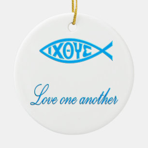 christliche Verzierung Keramik Ornament