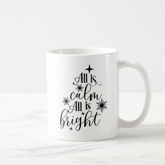 Christliche Weihnachten Alles ist ruhig Alles ist  Kaffeetasse (Rechts)