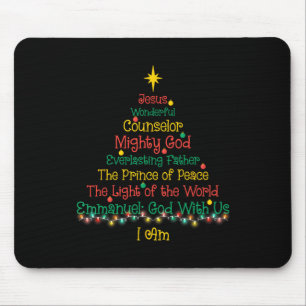 Christliche Weihnachten Jesus Bibel Namen Weihnach Mousepad
