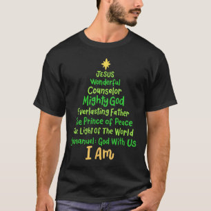 Christliche Weihnachten Jesus Bibel Namen Weihnach T-Shirt