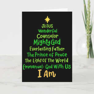 Christliche Weihnachten Jesus Bible Weihnachtsbaum Karte