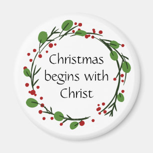 Christliche Weihnachts-Schriftzug-Aufkleber Schrif Magnet