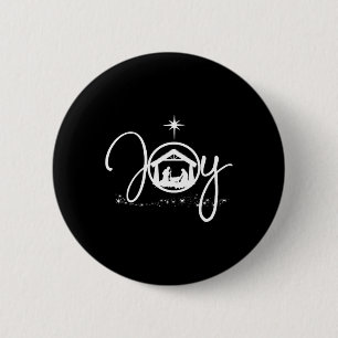 Christliche Weihnachtsfreude Jesus Krippe Der Glau Button