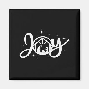Christliche Weihnachtsfreude Jesus Weihnachtsszene Magnet