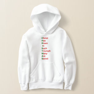 christliche Weihnachtsjesus akrostisch Hoodie