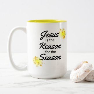 Christliche Weihnachtskaffee-Tasse, Christlicher U Zweifarbige Tasse