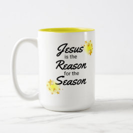 Christliche Weihnachtskaffee-Tasse, Christlicher U Zweifarbige Tasse
