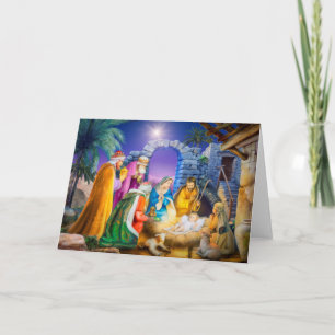 Christliche Weihnachtskarte Feiertagskarte