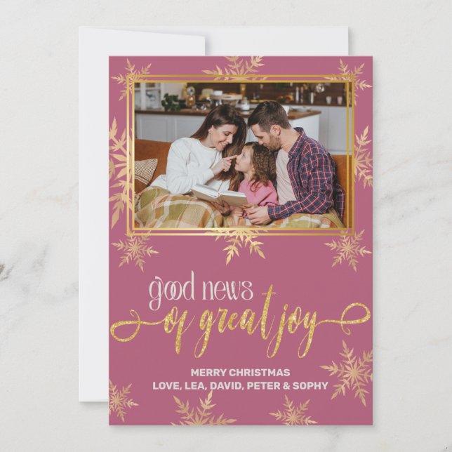 Christliche Weihnachtskarte Feiertagskarte (Vorderseite)