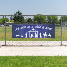 Christliche Weihnachtskrippe Banner