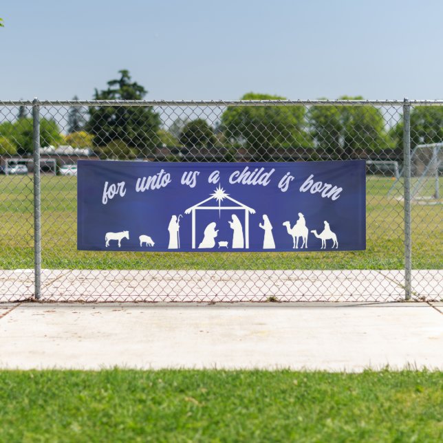 Christliche Weihnachtskrippe Banner (Insitu)