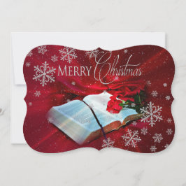 Christliche Weihnachtsnacht Feiertagskarte