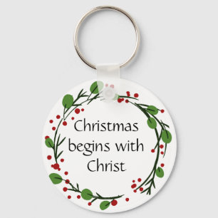 Christliche Weihnachtsschrift Schlüsselanhänger