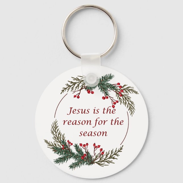 Christliche Weihnachtsschrift Schlüsselanhänger (Rückseite)