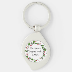 Christliche Weihnachtsschrift Schlüsselanhänger