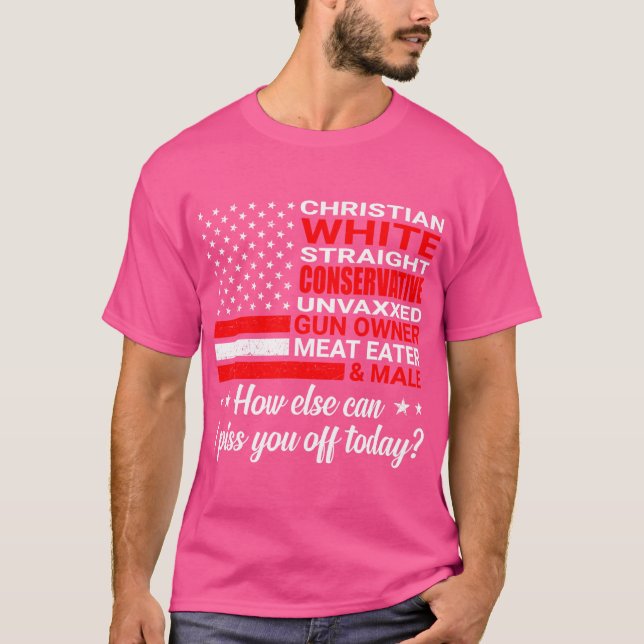 Christliche White Straight Konservative Unvaxxed G T-Shirt (Vorderseite)
