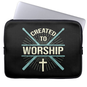 Christliche Worship-Band, die zur Anbetung des Dru Laptopschutzhülle