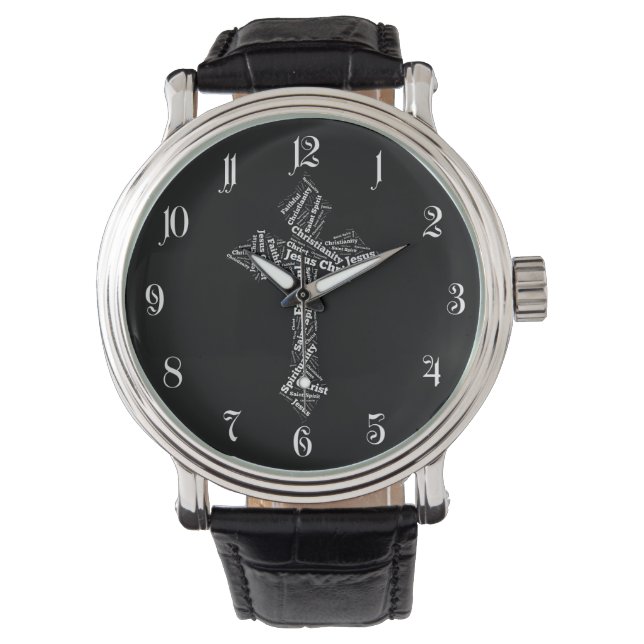 Christliche Wörter Armbanduhr (Vorderseite)