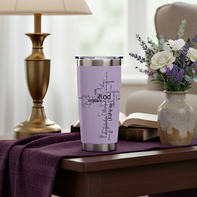 Christliche Wörter personalisiert Thermobecher (Von Creator hochgeladen)