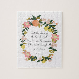 Christliche Zitat-Kunst - Psalm-33:11