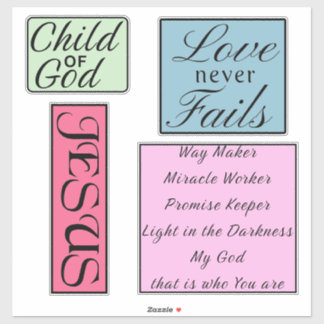 Christliche Zitate Aufkleber