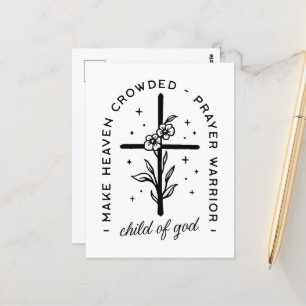 Christliche Zitate eines guten Gebet-Kriegers Postkarte