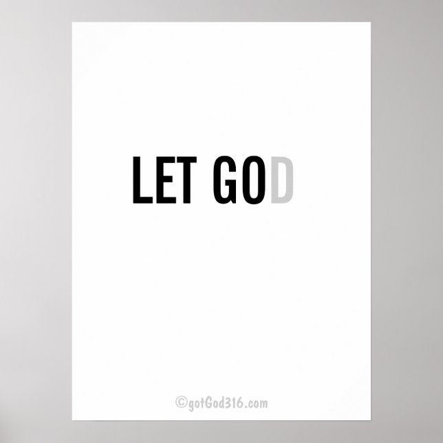 Christliche Zitate gotGod316.com Wall Art Poster (Vorne)