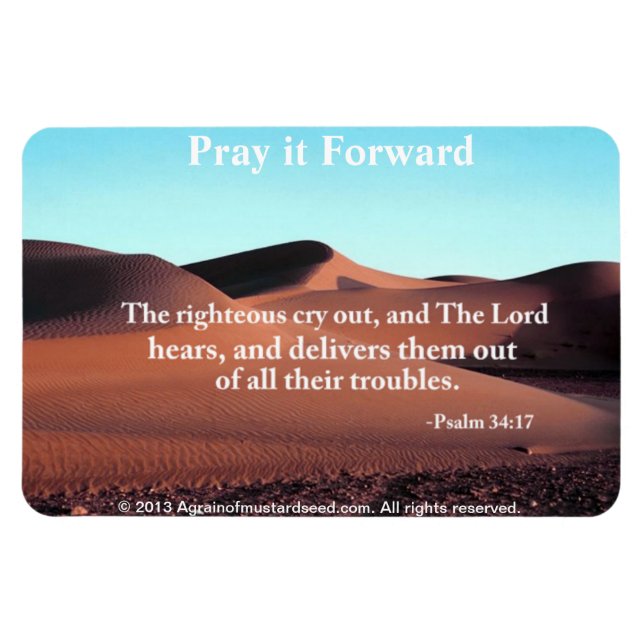 Christliche Zitate Inspiration Magnet (Horizontal)