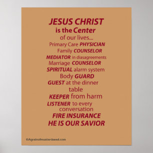 Christliche Zitate Poster