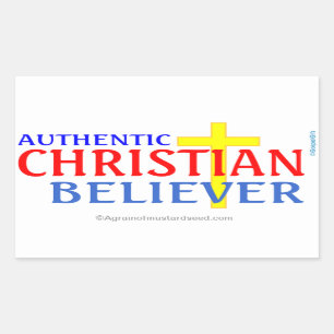 Christliche Zitate Rechteckiger Aufkleber