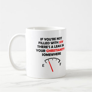 Christliche Zitate und Sprüche voller Freude Kaffeetasse