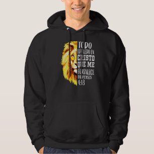 Christlichen Männer Spanischer Löwe von Judah Grap Hoodie