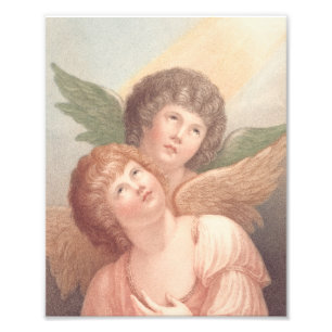 Christlichen zwei Cherubs in Ost-Orthodox Fotodruck