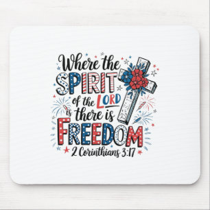 Christlicher 4. Juli Religiöse Patriotische Bibel  Mousepad