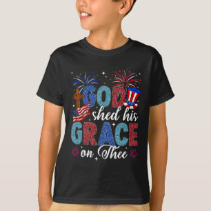 Christlicher 4. Juli schüttelte Gott seine Gnade a T-Shirt