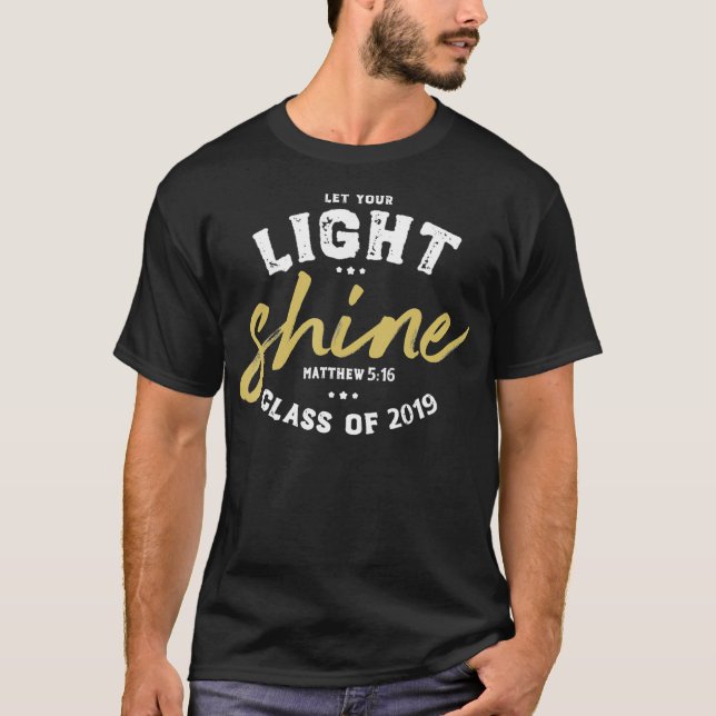 Christlicher Abschluss für den Leuchtschirm T-Shir T-Shirt (Vorderseite)