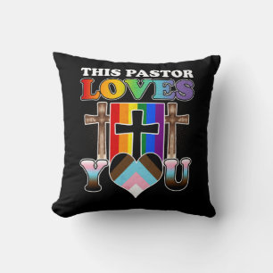Christlicher Alleininklusiv-Pride Clergy Dieser Pa Kissen