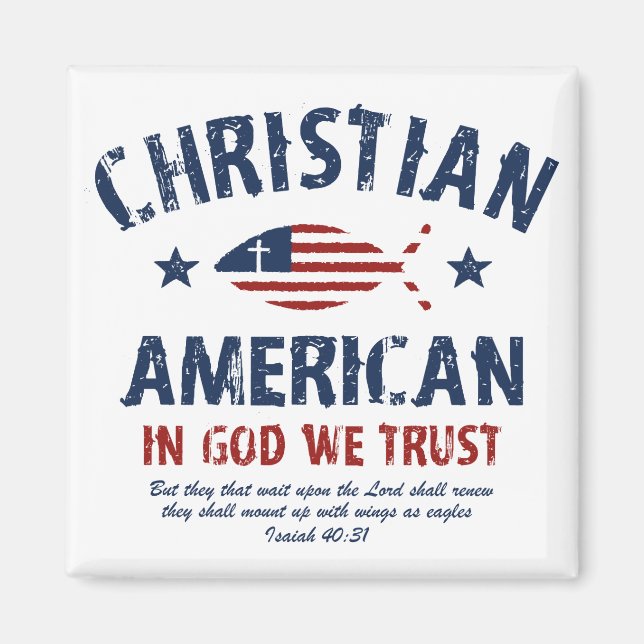 Christlicher Amerikaner Magnet (Vorne)