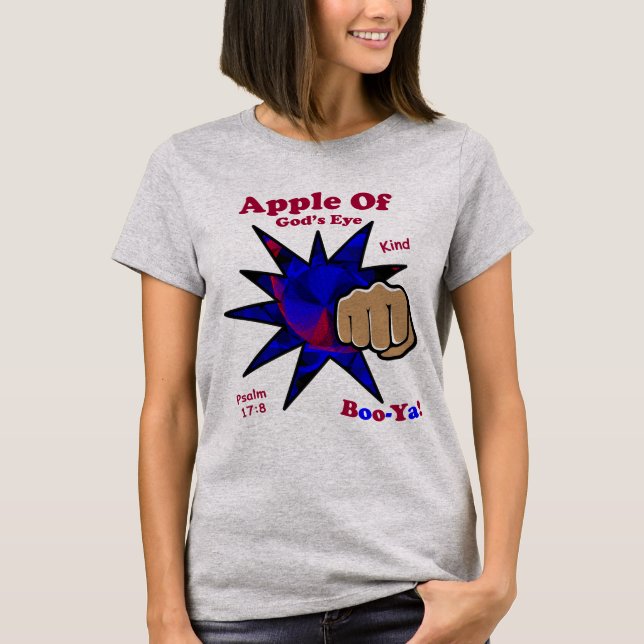 Christlicher Apfel Gottes Augenschein Einzigartige T-Shirt (Vorderseite)