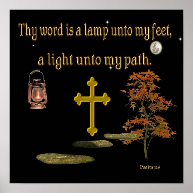 Christlicher Art Psalm1:19 Poster (Vorne)