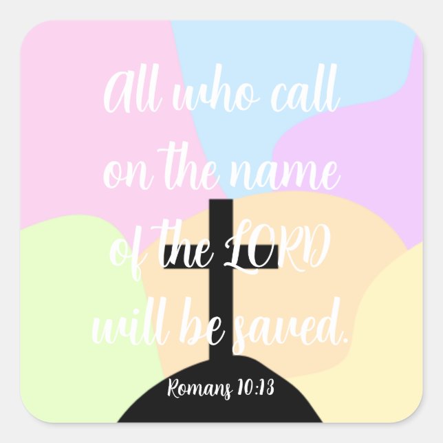 Christlicher Aufkleber (Vorderseite)