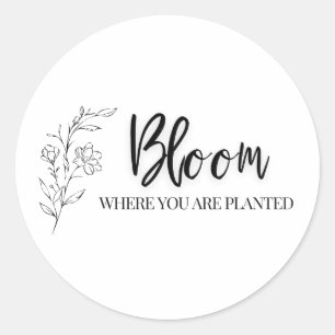 Christlicher Aufkleber Bloom Faith Inspiration