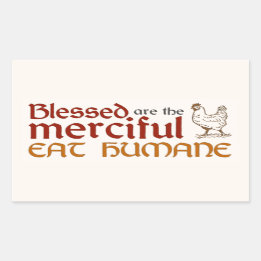 Christlicher Aufkleber "Eat Humane"