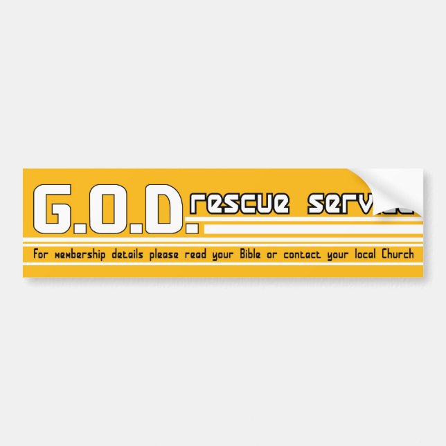 Christlicher Autoaufkleber des GOTT (Vorne)