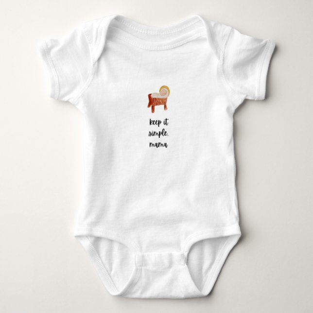 Christlicher Baby Bodysuit Strampler (Vorderseite)