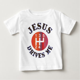 Christlicher Baby-T - Shirt - Jesus fährt mich