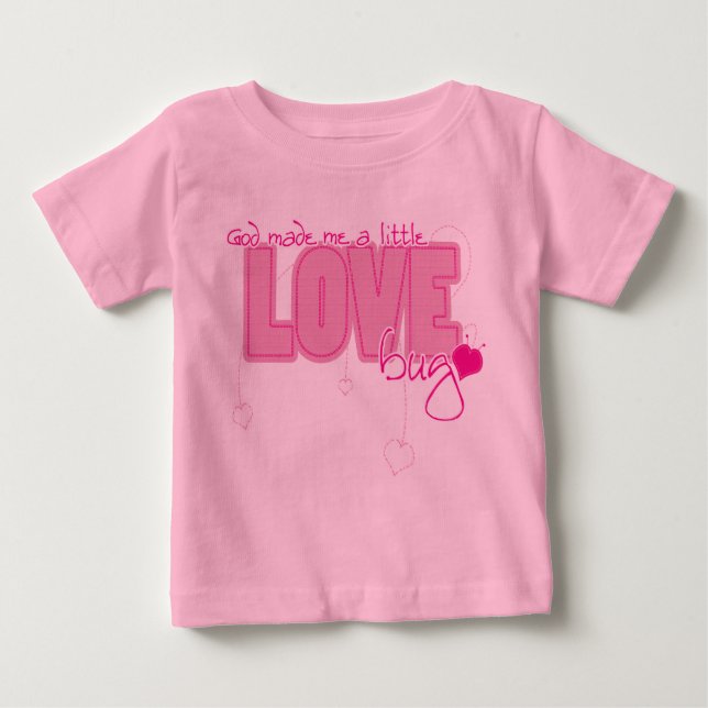 Christlicher Baby-T - Shirt - Kleiner Liebe-Bug (Vorderseite)