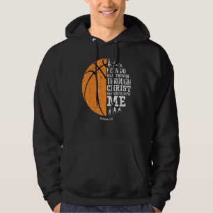 Christlicher Basketball Männer Jungen Kinder Relig Hoodie